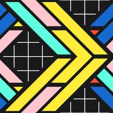 Colorful bright seamless pattern Stock Illustration