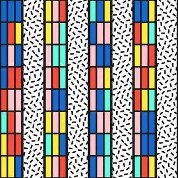 Colorful bright seamless pattern Stock Illustration