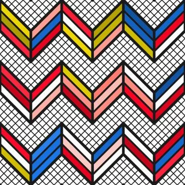 Colorful bright seamless pattern Stock Illustration