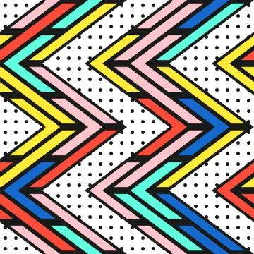 Colorful bright seamless pattern Stock Illustration