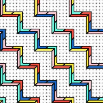Colorful bright seamless pattern Illustrazione stock