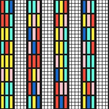 Colorful bright seamless pattern Stock Illustration