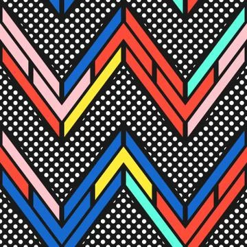 Colorful bright seamless pattern Stock Illustration