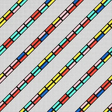 Colorful bright seamless pattern Stock Illustration