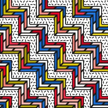 Colorful bright seamless pattern Stock Illustration