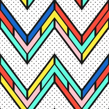 Colorful bright seamless pattern Stock Illustration
