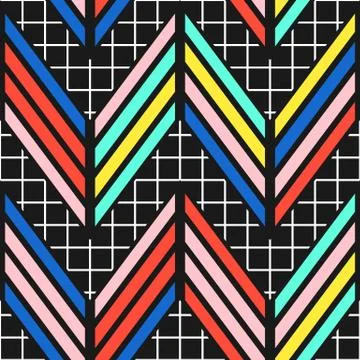 Colorful bright seamless pattern Stock Illustration