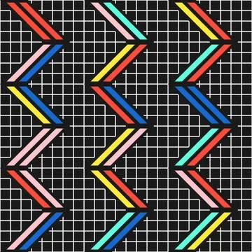 Colorful bright seamless pattern Stock Illustration