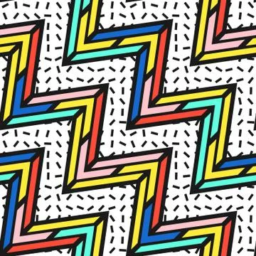 Colorful bright seamless pattern Stock Illustration