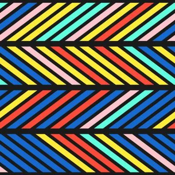 Colorful bright seamless pattern Illustrazione stock