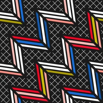 Colorful bright seamless pattern Stock Illustration