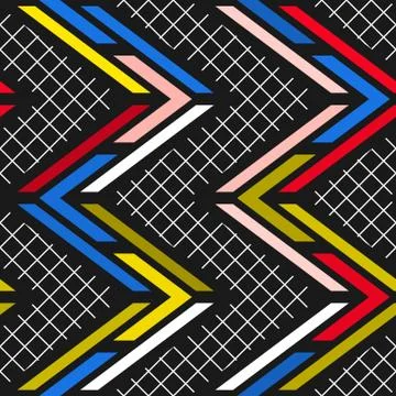 Colorful bright seamless pattern Stock Illustration