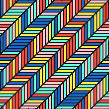 Colorful bright seamless pattern Illustrazione stock
