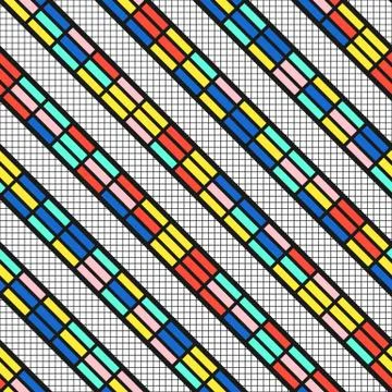 Colorful bright seamless pattern Stock Illustration