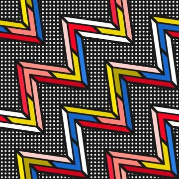 Colorful bright seamless pattern Illustrazione stock
