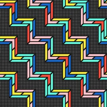 Colorful bright seamless pattern Stock Illustration