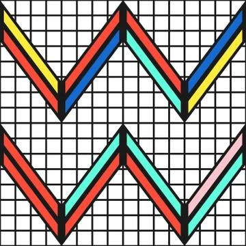 Colorful bright seamless pattern Stock Illustration