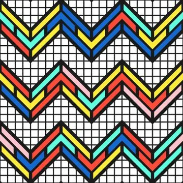 Colorful bright seamless pattern Stock Illustration