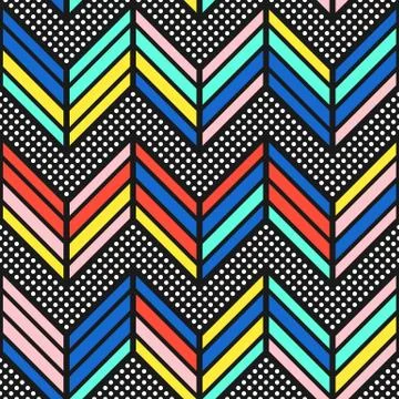 Colorful bright seamless pattern Stockillustratie