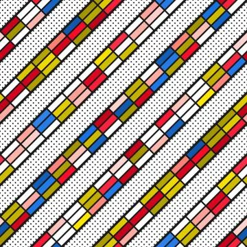 Colorful bright seamless pattern Stock Illustration
