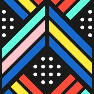 Colorful bright seamless pattern Stock Illustration