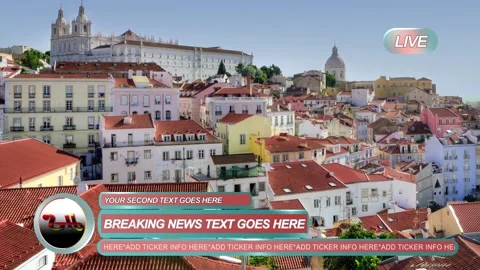 Colorful Broadcast News Lower Thirds Stock After Effects