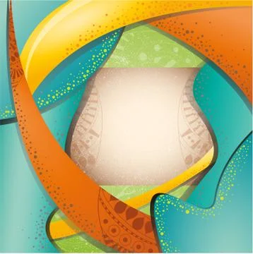 Colorful brochure layout Stock Illustration