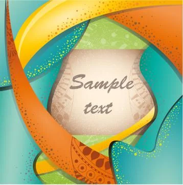 Colorful brochure layout Stock Illustration