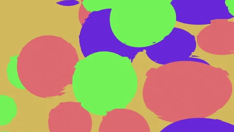Colorful Brush Dot Pattern – Playful Abstract Background Stock Footage 311352327