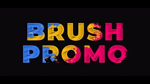 Colorful Brush Promo Stock After Effects
