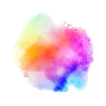 Colorful Brush Splash Logo Template Vector 스톡 일러스트