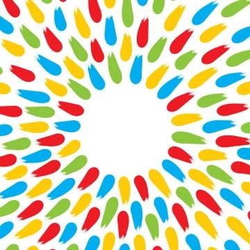 Colorful brush stroke background Stock Illustration