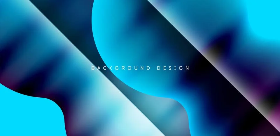 Colorful bubble abstract background with shadow effects. Minimalist geometric Illustrazione stock