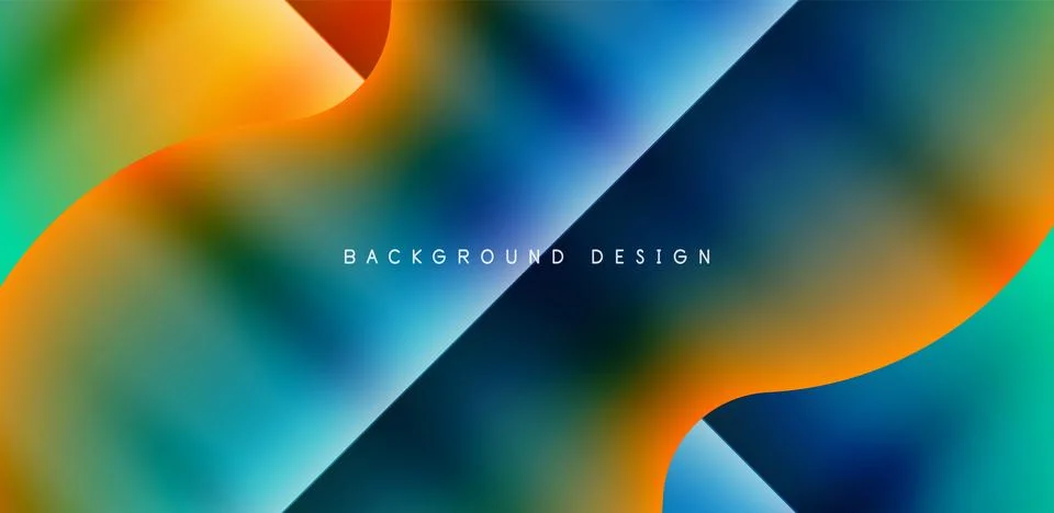 Colorful bubble abstract background with shadow effects. Minimalist geometric Illustrazione stock