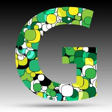 Colorful bubble alphabet Stock Illustration