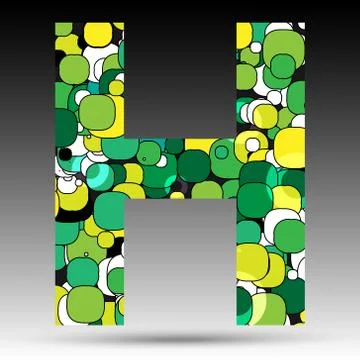 Colorful bubble alphabet Stock Illustration