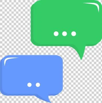 Colorful bubble chat, discussion, talk (2) Stock Illustration