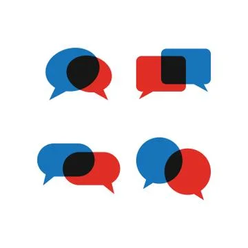 Colorful bubble chat icon Stock Illustration