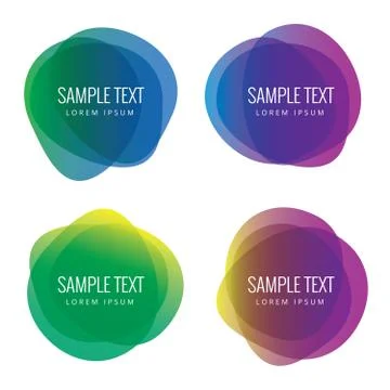 Colorful Bubble Chat Icon Illustrazione stock