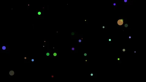 Colorful Bubble Circles Against Black Backdrop Spark Imagination Vídeo Stock 341926221