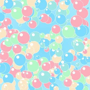 Colorful bubble pattern background for creative marketing and social media .. Stock Illustration