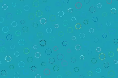 Colorful bubble pattern on blue background for design Stock Photos
