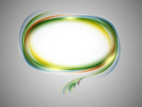 Colorful bubble for speech Stock Illustration