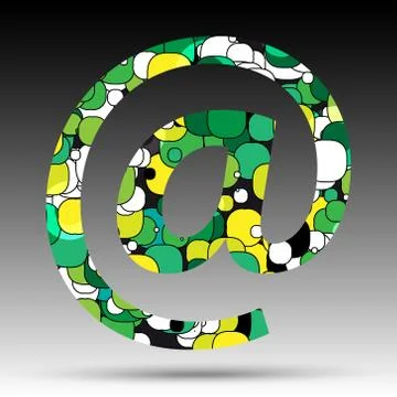 Colorful bubble symbol Stock Illustration