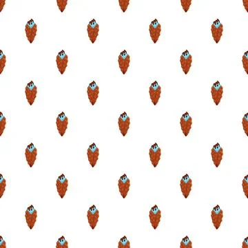 Colorful bubble waffle cone dessert repeating pattern イラスト素材