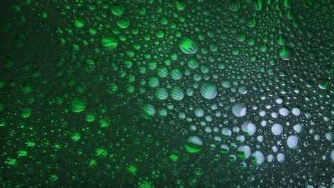 Colorful bubbles and drops, flowing colorful background abstract screensaver Stock Footage
