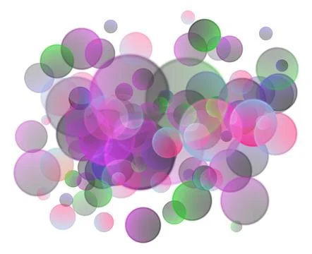 Colorful bubbles background. Abstract light circle flow Stock Illustration