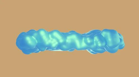 Colorful bubbles, beautiful background for art project. 3D illustration Stock Illustration