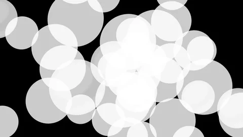 Colorful bubbles on black background Video stock 76427296