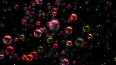 Colorful Bubbles Bokeh Stock Footage 248827250